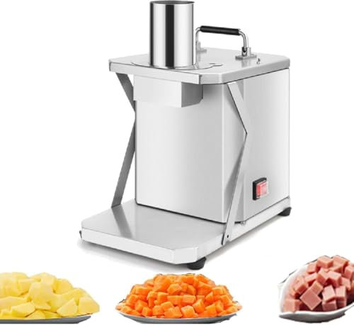 GAYAYAS Coupe-Légumes électrique 200 W, Coupe-Carottes et Pommes De Terre Automatique, Râpe à Dés, Machine de Découpe de Fruits pour Robot Culinaire