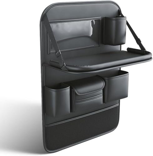 ZhangXD Auto Rückenlehnenschutz für Mini Countryman (2021-2022), Wasserdicht Autositz Organizer Rücksitz Organizer mit Klapptisch Aufbewahrungstasche
