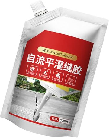 Cement Caulk - 16.9oz Shower Tile Sealant | Waterproof Sealant | Anti-Cracking Wall and Floor Repair | Leak-Proof Self-Leveling Sealing Caulk Concrete Grout Filler for Wall Floor
