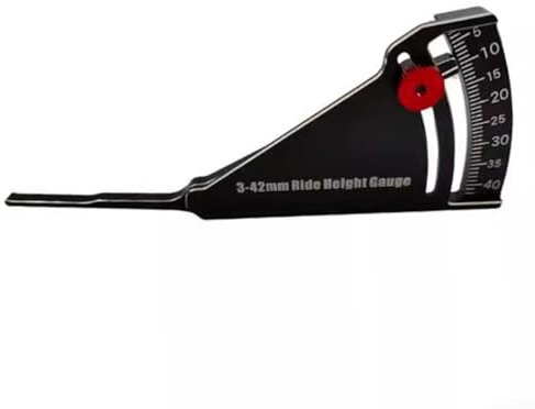 Besttoolifes Aluminium RC Auto Höhenmesser 3-42 mm Einstellbares Lineal Felge Sturz Winkel Messung Werkzeug Kit für Straße Geländewagen