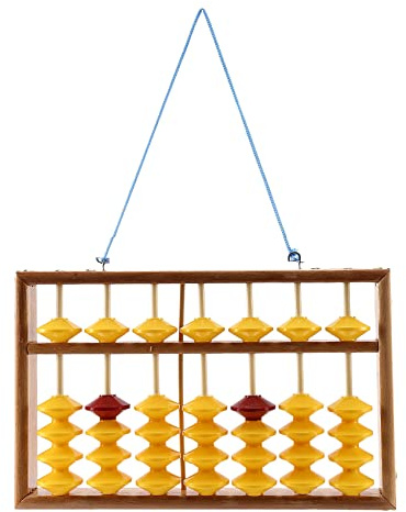 VENEKA 7 Colonne Non-Glissement Pendaison en Bois Boulier Chinois Soroban Outil EDucatif Calculatrice MathéMatique pour ETudiant Professeur
