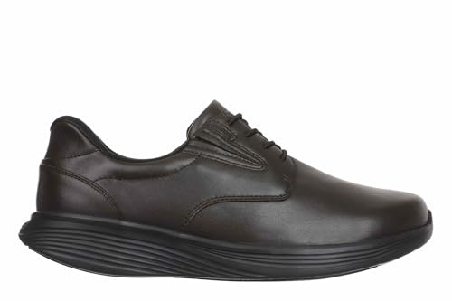 MBT SF-100 Zapatos Casual para Hombre de Estilo clásico. Zatatos fisiológicos y Cómodos. Máximo Confort y Estabilidad con Suela balancín. Zapatos Casual con Cordón. Color Negro