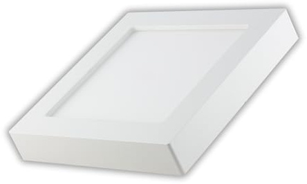 LUXULA LED Aufbauleuchte SQUARE 172x35mm, 12W 1190lm, matt eckig | CCT 3000K 4000K 6000K einstellbar, Spot Aufbaupanel mit Diffusor, matt, LED Deckenleuchte für Bad, Küche und Flur