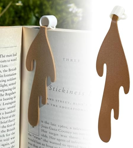 Kaffee Lesezeichen Leder,Booklover Geschenke für Leseratten,Bookish Stuff Bücher,Buch Zubehör,Verschütteter Kaffee Becher Bookmark,Lesen Zubehör,Geschenke für Buchliebhaber,Lesezeichen Lustig