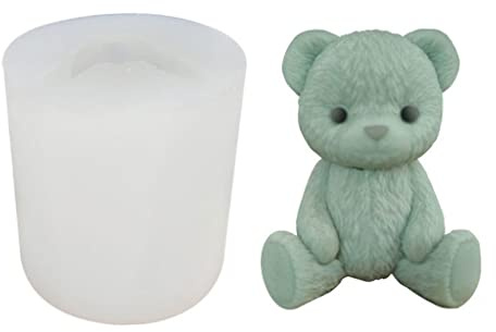 Molde de silicona con forma de oso para hacer moldes de silicona para hacer gelatina de jabón de caramelo magdalena chocolate y bandeja de hielo molde de silicona barato