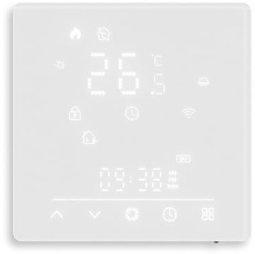 Termostato inteligente WiFi, para MOES para Tuya For Matter Controlador de termostato inteligente Características de seguridad infantil (GB-Wifi)