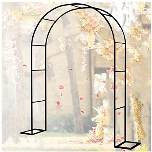 Arche de jardin pour plantes grimpantes, arche de treillis métallique, arche de mariage résistante aux intempéries, arche de jardin décorative facile à assembler pour jardin, pelouse et cour (couleur