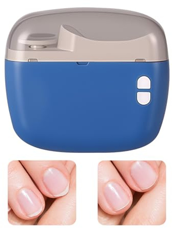 BommFu Coupe-Ongles Électrique,Ponceuse Manucure Silencieuse 2 Vitesses - Coupe-Ongles et Polisseur Automatique | Pour Manucure Et Pedicure Bureau Voyage Camping Adultes Seniors