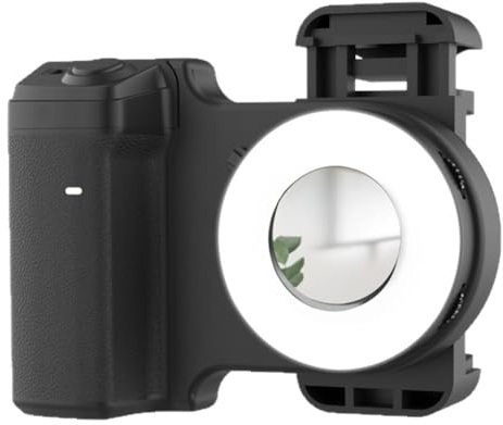 Xnuiasqe Per Accessori Fotografici per Smartphone - Impugnatura per Selfie con Luce di Riempimento, Manico Anti-Vibrazione e Supporto per Foto.