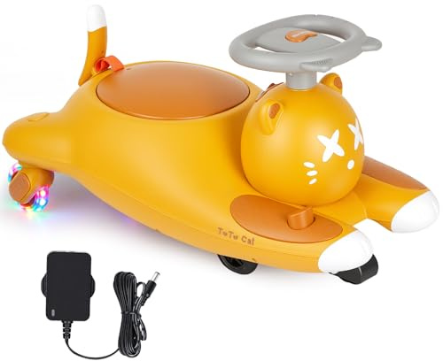 TwistCar - Auto elettrica oscillante con pedali, auto elettrica 2 in 1, 2 velocità, batteria 12 V, protezione antiribaltamento, ruote lampeggianti, Bluetooth, a partire dai 3 anni, portata fino a 68