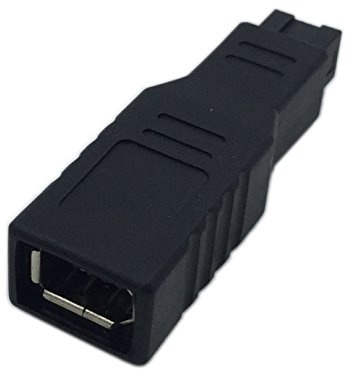 CERRXIAN FireWire IEEE 1394 Type A 400 6 Pin Female to 1394 Type B 800 9 Pin Male Data Transfer Adapter Converter