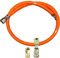 TGO Gasgeräte GmbH Tubo gas propano con attacco ad anello coupano, 1/4 sinistro x 8 mm (standard, 150 cm)