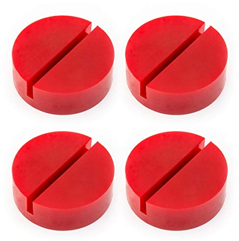 LST 4x Adapter für Wagenheberaufnahme Hebebühnen Gummi Block mit Nut kompatibel mit Audi Citroen Dacia Fiat Ford Hyundai Opel Peugeot Renault Seat Skoda VW