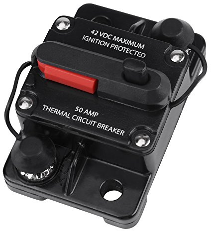 Auto Audio Leitungsschutzschalter 50A DC 12V-42V Inline Schutzschalter für Autoradio
