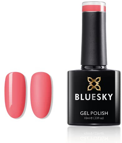 Bluesky Bluesky Gel Polish, Pink Neon Coral, A74, 10 ml, Gel Dissolvable Nail Polish, Pink, Red, Orange, Neon (Curing Under UV/LED Lamp Required) Pack (x)