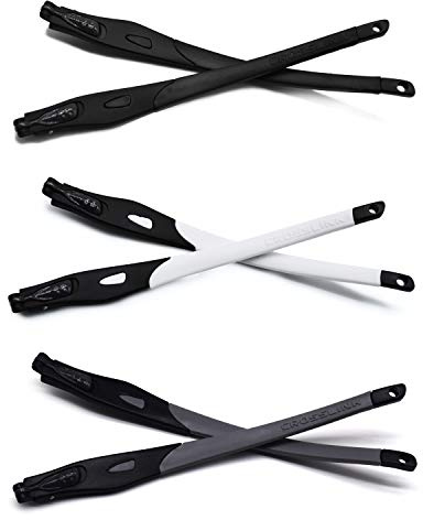 HKUCO Schwarz/Weiß/Grau Ersatzgläser Beine für Oakley Crosslink Rahmen für Brillen