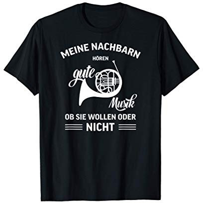 Horn I Hornbläser Geschenk Tenorhorn für Musiker T-Shirt