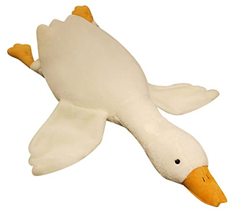 Goose Stuffed Animal Pillow Toy, Cute Giant White Goose Stuffed Animal Duck Plush,Swan White,It's a for Everyone.