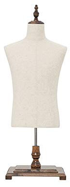 Manichino Modello Manichino Maschile, Manichini da Tavolo Vetrina Busti Busti del Corpo, Espositore Abito da Lavoro, Altezza Regolabile (Color : Brown, Size : A)