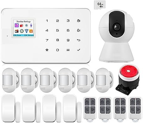 Alarm System 4G WIFI Security Protection Tuya APP Smart Home Alarms Anti Theft Security Alarm System Home Package Zero false positive rate