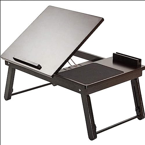 Verstellbarer Laptop-Schreibtisch, zusammenklappbarer Laptop-Tisch, Bambus, tragbarer PC-Desktop, Notebook-Ständer, Sofa-Schreibtisch