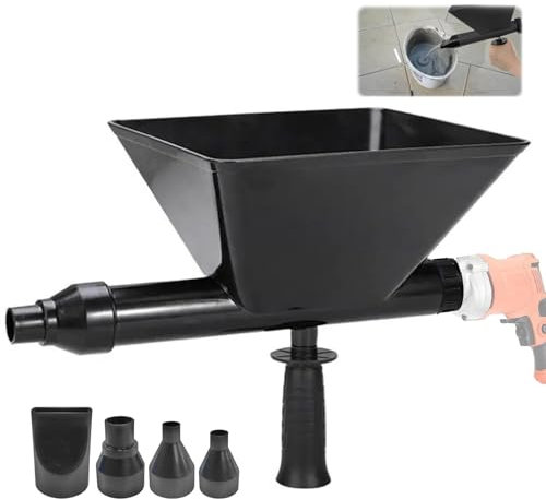 Pistola per Cemento, Pistola Silicone Professionale, Intonacatrice, Fugatrice, Miscelatore per Malta, con 4 Igelli, per Calafataggio per Cementizia, per Giunti di Malta, Muri di Pietra e Pavimenti