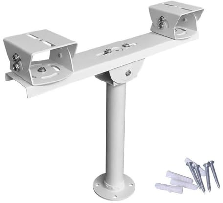 Soporte de seguridad doble para cámara CCTV, soporte tipo T, de acero metálico, de una a 2, barra transversal horizontal, soporte de doble cámara, barra de extensión, brazo horizontal, soporte de