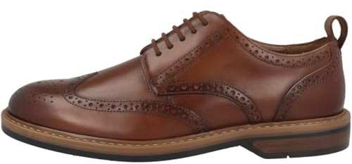 Clarks Aldwin LimitSHOES para Hombre, Cuero marrón Medio, 39 1/2 EU