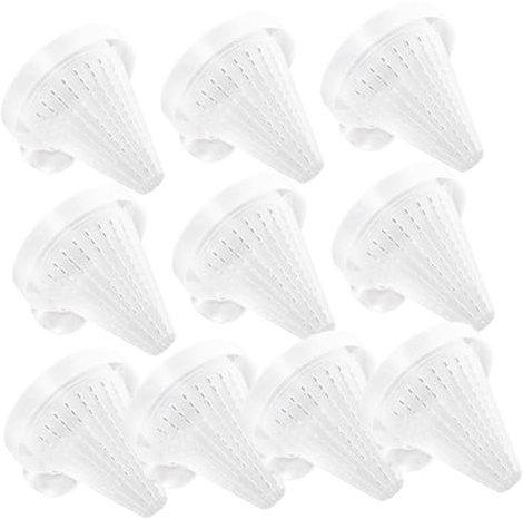 Kisangel 10piezas Comedero para Peces Ventosa Embudo para Alimentación De Gusanos Acuario Color Aleatorio para Comida y Facilita La Alimentación Peceras