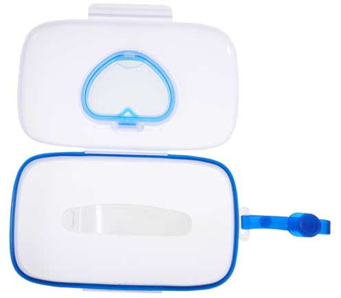 CONGARTENO Scatola Portatile Per Salviette Ragazzo Ragazza Guarnizione in Silicone, Pulsante Apertura Una Mano, Custodia Sottile Riutilizzabile Per Passeggino, Culla e Borse Da Viaggio