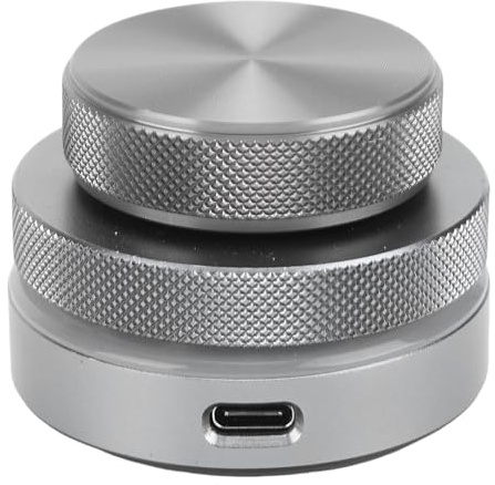 Bewinner Bouton de Contrôle du Volume, Contrôleur Multimédia Bluetooth USB C 2,4 G avec Lumière RVB pour PC, Tablette, Raccourcis de Téléphone, Montage Vidéo, Lecture de Musique
