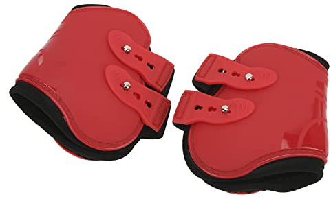 Yctze Ensemble de Protège-Tendons pour Chevaux – Guêtres de Protection de Tendons en PU Sûres et Douces pour Chevaux, Résistantes à l'usure avec Doublure en Néoprène, Idéales pour l'entraînement