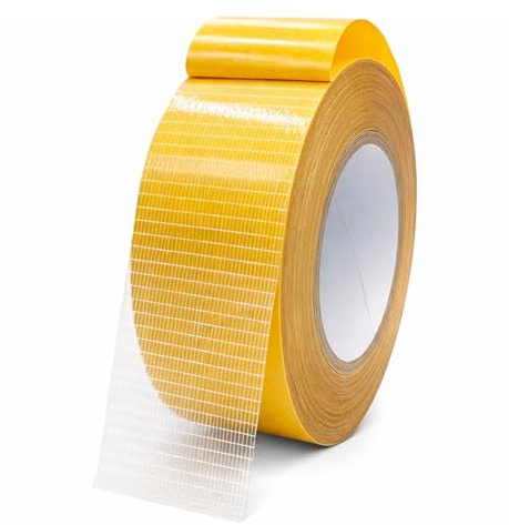 Carreuty Doppelseitiges Stoffband Kleidung 2,5 cm x 10 m, Saumband zum Aufbügeln Saumband für Vorhänge, Stoff ohne Nähen Bügeln Starkes Klebeband für Teppich, Teppichboden, Kunst, Leder und Textilien