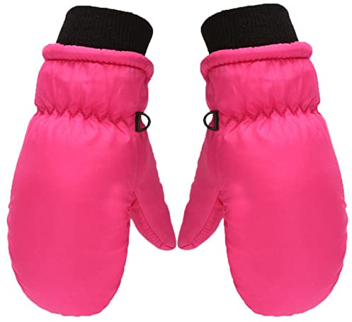 Ski Gants Hiver Gant Enfant Fille Moufles Bebe Moufle Garçon Respirant Gant pour Filles Peluche Gants Garçon Chaud