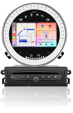 NUOTIAN 7 Pulgadas Android 13 4 GB RAM + 64 GB Autoradio estéreo GPS Navegación para BMW Mini Cooper Soporta CarPlay Bluetooth Android Auto WiFi A2DP CD Player 8 Núcleos Pantalla táctil