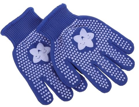 Yardenfun 5 Par Barnträdgårdshandskar med Antislip Punkterad Grepp för Åldrar Andningsbara och Återanvändbara Barnhandskar för Utomhusarbeten Skolprojekt och Trädgårdsarbete