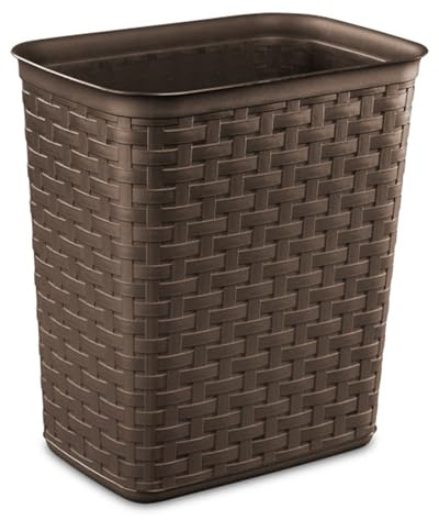 Sterilite 10346P06 Wastebaskt Weave Espresso
