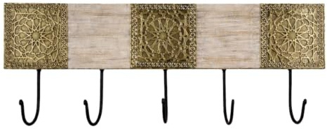 Orientalische Hakenleiste Amolika groß handgefertigt aus Holz 50 cm