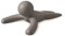 Umbra Buddy Door Stop, Decorative Heavy-Duty Stopper, Charcoal