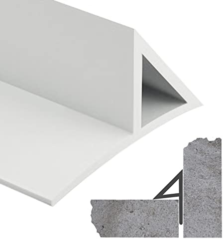 Miko® Kunststoff Dreikantleiste mit Nagelfahne, 80 lfm, Sichtbetonqualität ideal geeignet für die Erstellung von Betonstützen mit gebrochener Kante, 10 x 14,2 x 27 mm