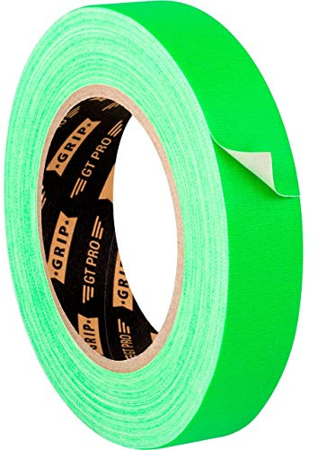 GRIP Eventbasics GT PRO Gewebeband – 25 mm x 25 m, neongrün | Premium Neon Tape mit starker Klebkraft – mattes Klebeband mit feinem Gewebe für professionelle Anwendungen