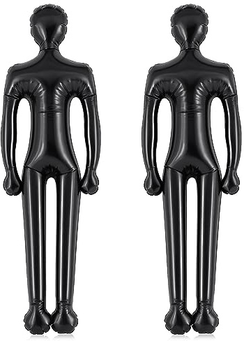 Liliful 2 Pcs 71'' Full Size Inflatable Mannequin Full Scary Mannequin Halloween Blow up Yard Decorations for Dress up Cosplay Props House Wall Patio Decor
