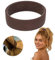 KWJEIULSOQ Silikon Haargummi, Faltbarer Pferdeschwanzclip Gummibänder Pferdeschwanz Halter Silikon Faltbares Haargummis Gummibänder Haarband für Ponytail Pferdeschwanz viele Frisuren (Braun)