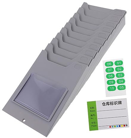 NUOBESTY Wandmontierter Cards Holder Kartenhalter Materialdokumentenhalter Mit Schrauben Für Büro Lager Anwesenheitskarten Aufbewahrung