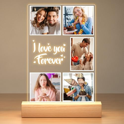 Personalised Photo Frame Anniversary Couple Gifts for Women Men Her Him | Personalised Picture Frame, Customised Photo Frame, Personalised Birthday Gifts for Girlfriend Boyfriend Wife