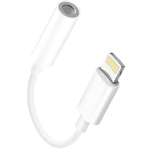 Lightning to 3.5 mm Headphone Jack Adapter,APPLE MFi Certified iPhone to 3.5mm Audio Aux Jack Adapter Dongle Cable Converter Compatible with iPhone 14 13 12 11 Pro XR XS Max X 8 7 iPad