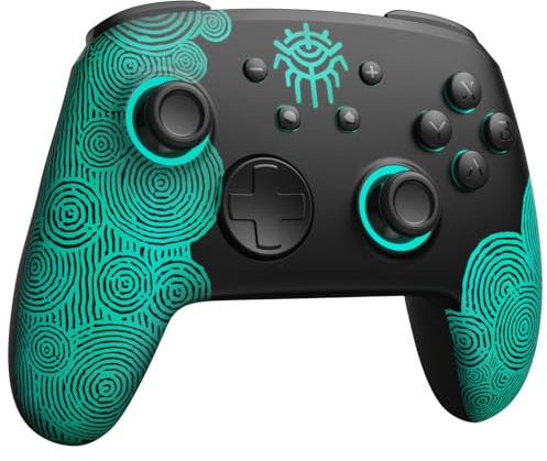PALPOW Switch 2 Pro Controller NFC,Controller Swtich für Switch 1/2/OLED/Lite/Steam Deck,Kabellos Gamepad mit Hall Effect Sticks/RGB/Turbo/Makro/Bluetooth/Back Paddle-Schwarz