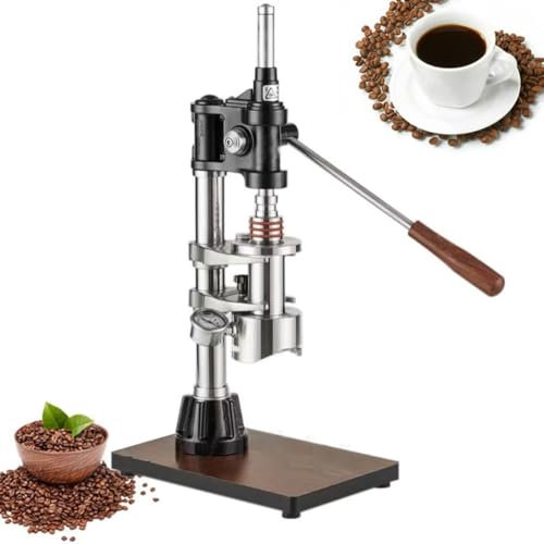 XGHDPBM Manual Espresso Press Machine, Portable Hand-press Coffee Maker, 16 Bar 304 Stainless Stain Commercial Lever-operated Coffee Brewer Extractor, for Home Use Cafe Office