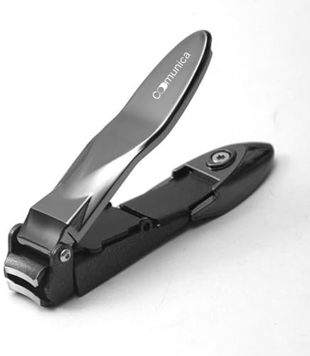 Tagliaunghie Uomo Professionale con Contenitore Raccoglitore – Clipper Acciaio Inox Antiscivolo 7,6cm – Taglio Preciso Unghie Mani e Piedi – Tagliaunghie con Serbatoio Anti-Schizzi