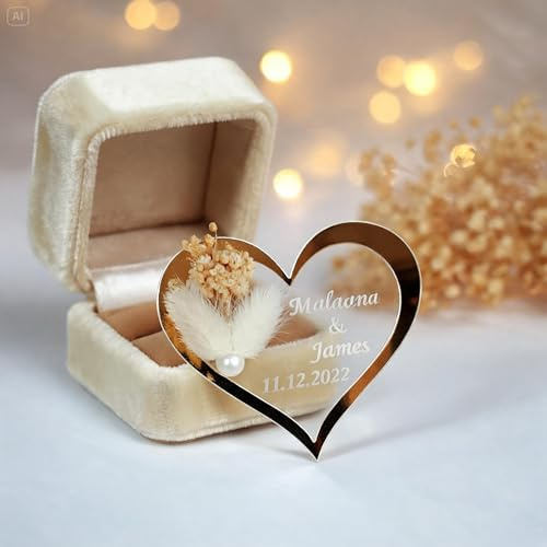 Cadeau invites Mariage cœur doré pour invités de Mariage, Cadeau Bapteme invité, Mariage Anniversaire Cadeaux